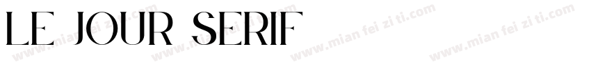 Le Jour Serif字体转换